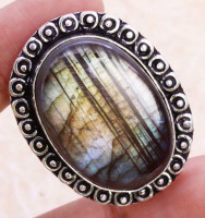 Кольцо с камнем лабрадорит, 18 размер SB-45630