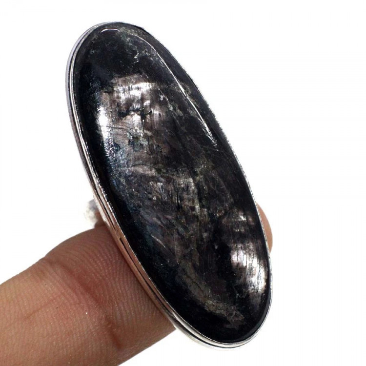 Кольцо с камнем гиперстен, 16.5 размер YES-59053