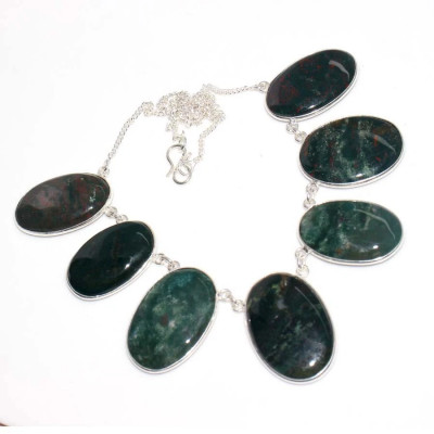 Ожерелье с камнем гелиотроп YES-80048