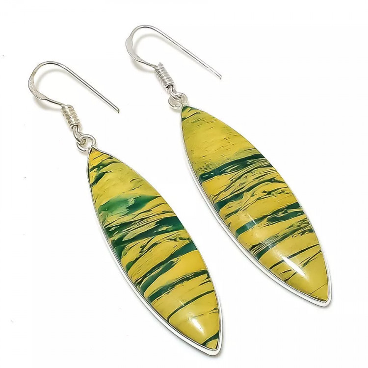 Серьги с камнем марипозит KR-2608