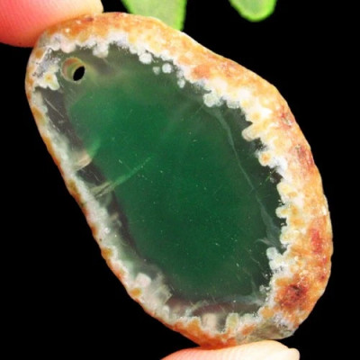 Подвеска с камнем друзовый агат H76318