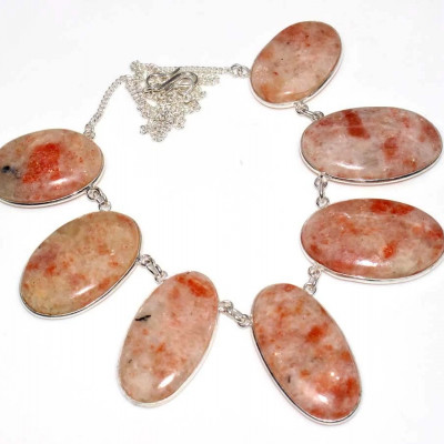 Ожерелье с камнем гелиолит YES-80006