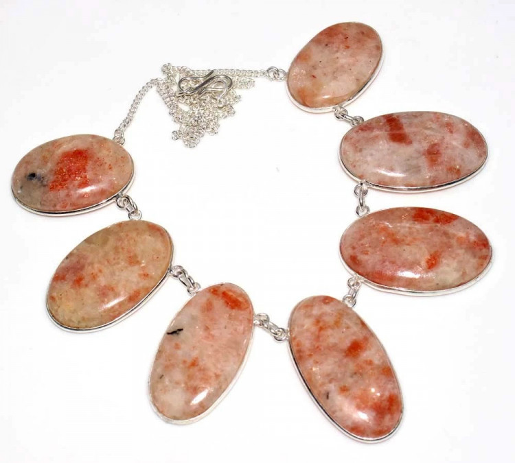 Ожерелье с камнем гелиолит YES-80006