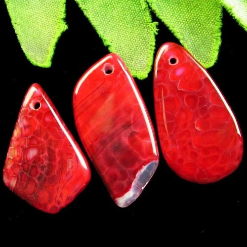 Подвески с камнем агат вены дракона H85309