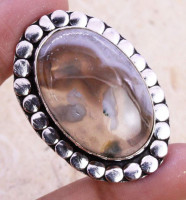 Кольцо с камнем агат Монтан, 17 размер SA-86616