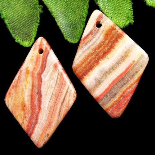 Подвески с камнем халцедон H53316