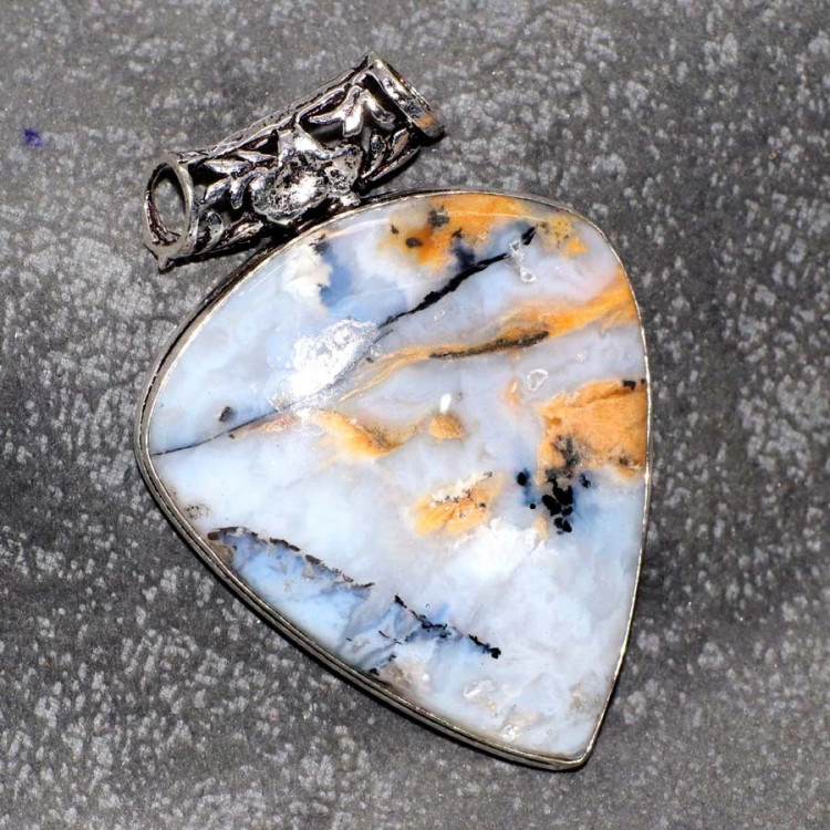 Подвеска с камнем дендрический опал YES-98444