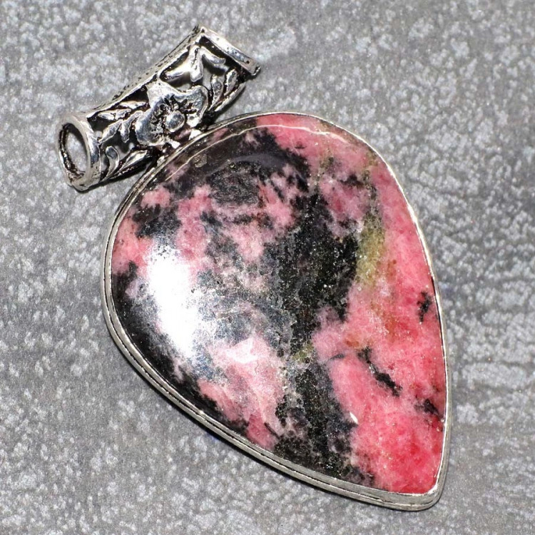 Подвеска с камнем родонит YES-98410