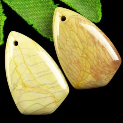 Подвески с камнем яшма H02524