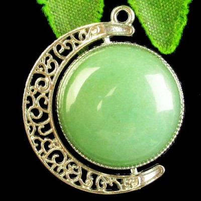 Подвеска с камнем зеленый авантюрин H99587