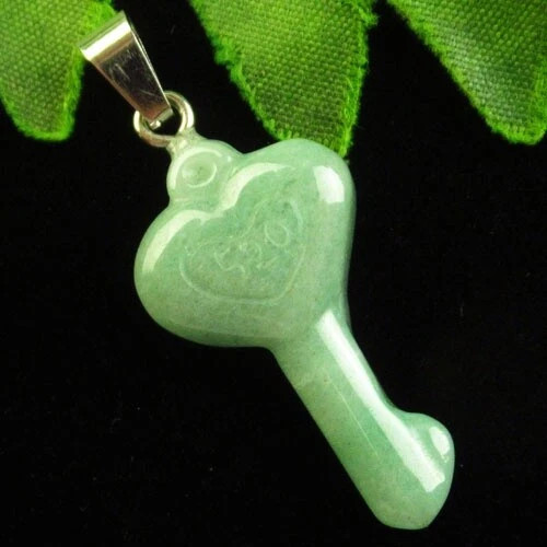 Подвеска с камнем зеленый авантюрин H51609