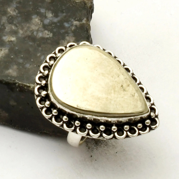 Кольцо с камнем пирит, 18 размер AR-55785