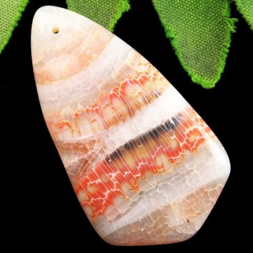 Подвеска с камнем агат вены дракона H85422