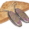 Серьги с камнем пурпурит CNG-30298