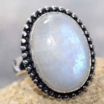 Кольцо с лунным камнем, 17 размер VIP-14023