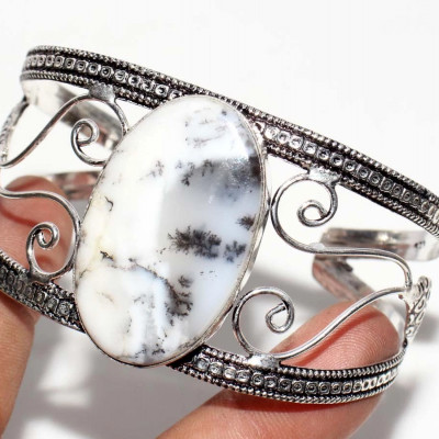 Браслет с камнем дендрический опал YES-82835