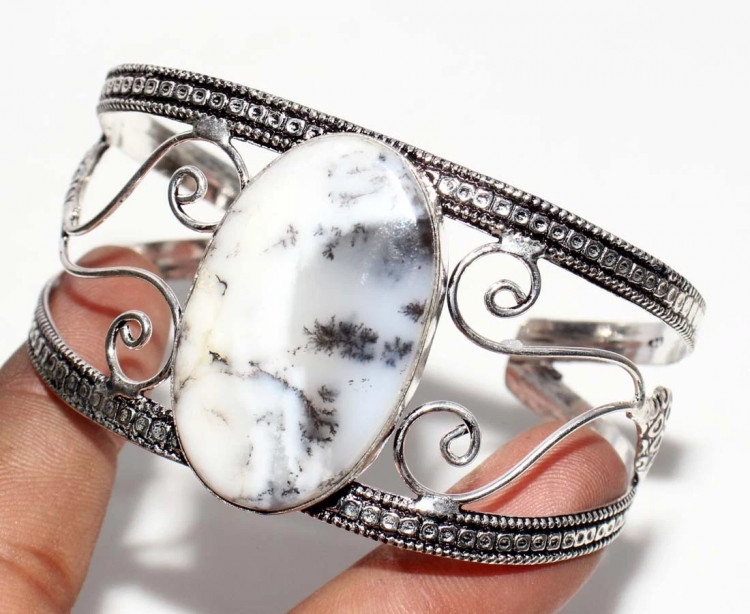 Браслет с камнем дендрический опал YES-82835