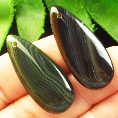 Подвески с камнем агат H85685