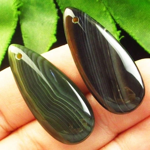 Подвески с камнем агат H85685