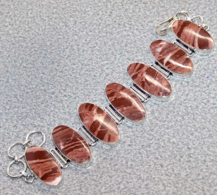 Браслет с камнем кокосовая яшма WOW-49568