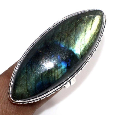Кольцо с камнем лабрадорит, 17 размер YES-56547