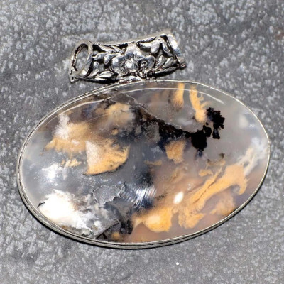 Подвеска с камнем дендрический опал YES-98418