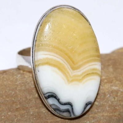 Кольцо с камнем кальцит, 20 размер WOW-47408