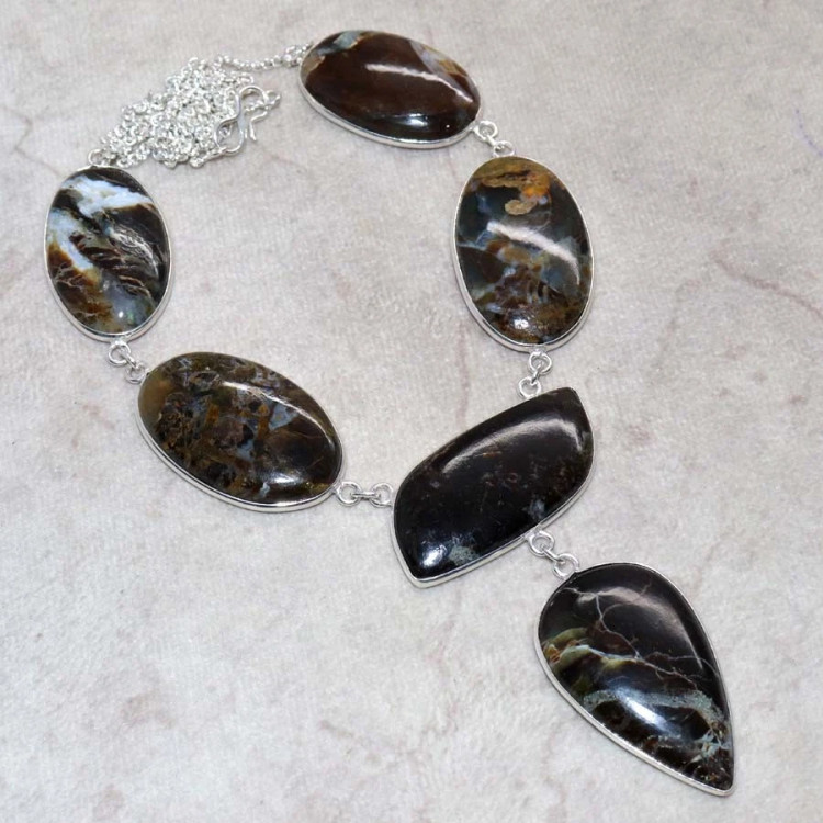 Ожерелье с камнем агат WOW-25876