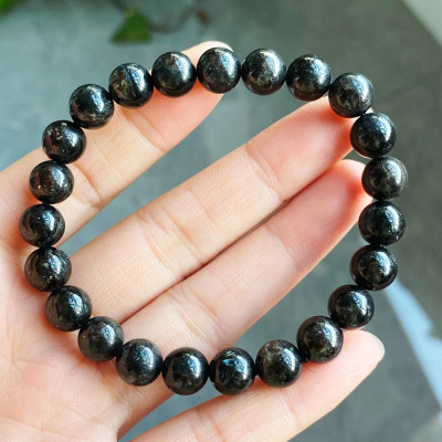 Браслет с камнем черный амфибол AM-0205