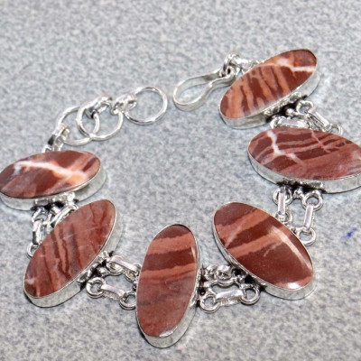 Браслет с камнем кокосовая яшма WOW-49547