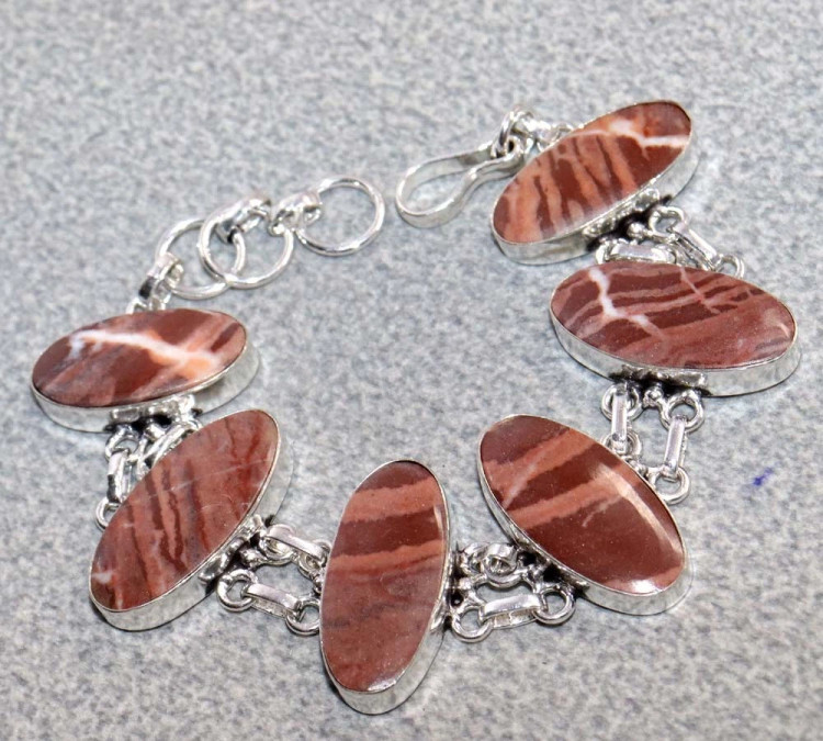 Браслет с камнем кокосовая яшма WOW-49547