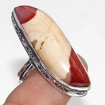 Кольцо с камнем мукаит, 19 размер YES-74236