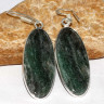 Серьги с камнем зеленый авантюрин CNG-31279