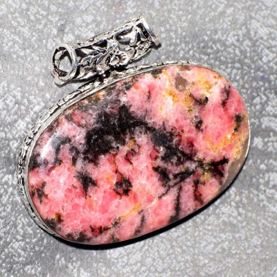 Подвеска с камнем родонит YES-98395