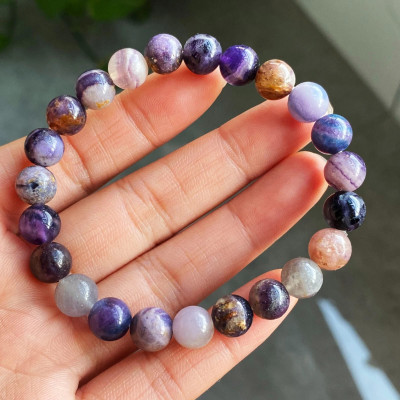 Браслет с камнем флюорит FL-0301