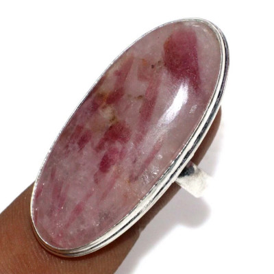 Кольцо с камнем розовый турмалин, 20 размер YES-59598