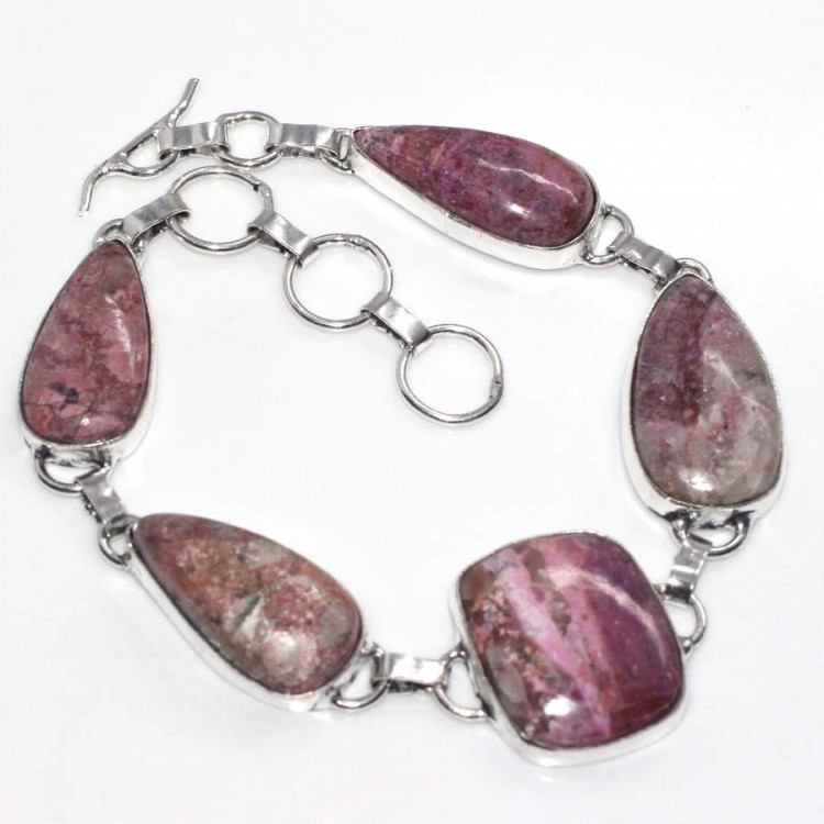 Браслет с камнем кобальтовый кальцит YES-77845