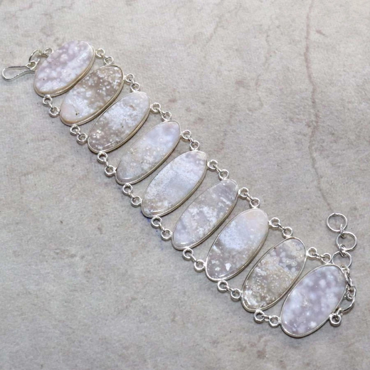 Браслет с камнем океаническая яшма WOW-27317