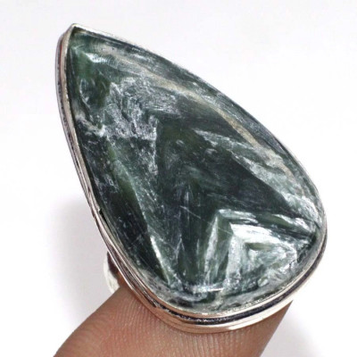 Кольцо с камнем серафинит, 16.5 размер YES-74077