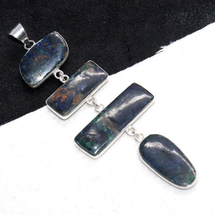 Подвеска с камнем азурит YES-68079