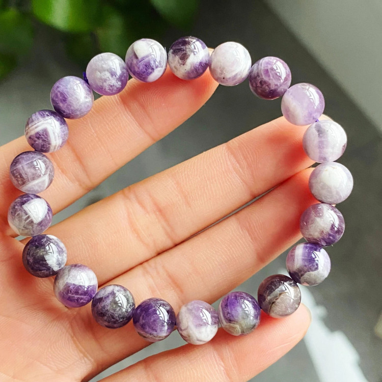 Браслет с камнем шеврон аметист AM-0302