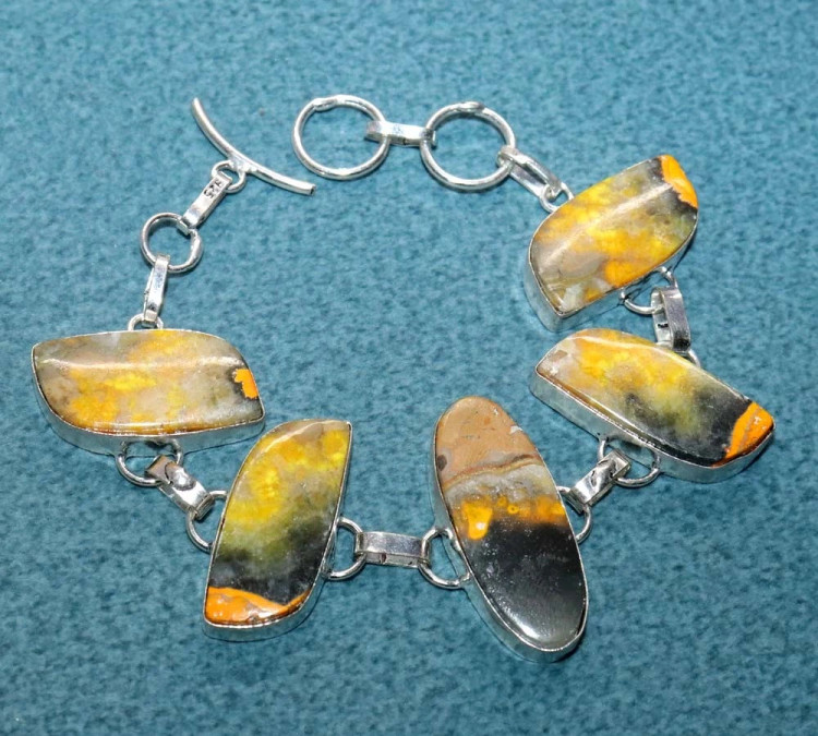 Браслет з камнем шмелиная яшма WOW-50966