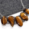 Ожерелье с камнем тигровый глаз CNG-20142