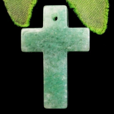 Подвеска с камнем зеленый авантюрин H64704