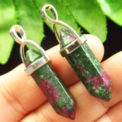 Подвески с камнем фуксит H92270