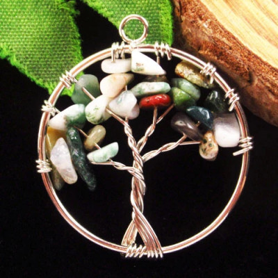 Подвеска с камнем агат H53051