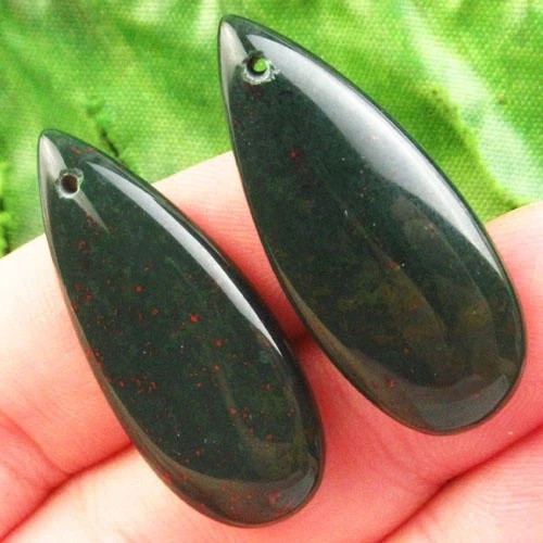 Подвески с камнем гелиотроп H64928