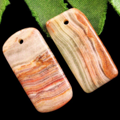 Подвески с камнем халцедон H52897