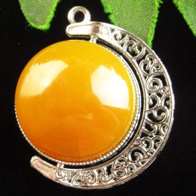 Подвеска с камнем желтый авантюрин H10336