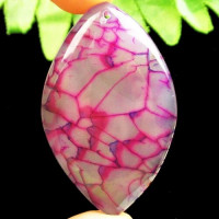 Подвеска с камнем агат вены дракона H49491